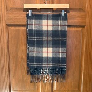 Barbour Plaid Fringe Scarf
